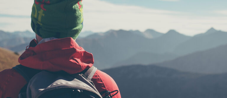 Slovakian mountain hike winter