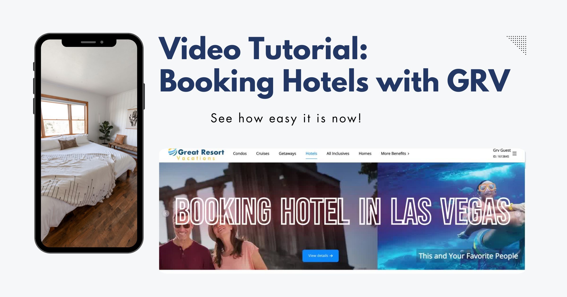 Video tutorial booking hotels with GRV thumbnail