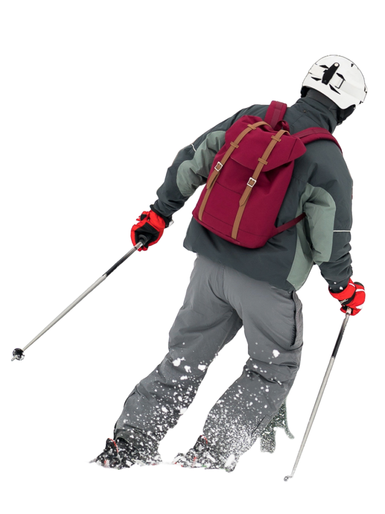 Skier in snow