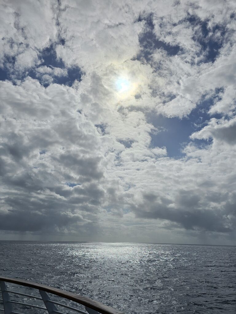 Tahiti cruise dock view