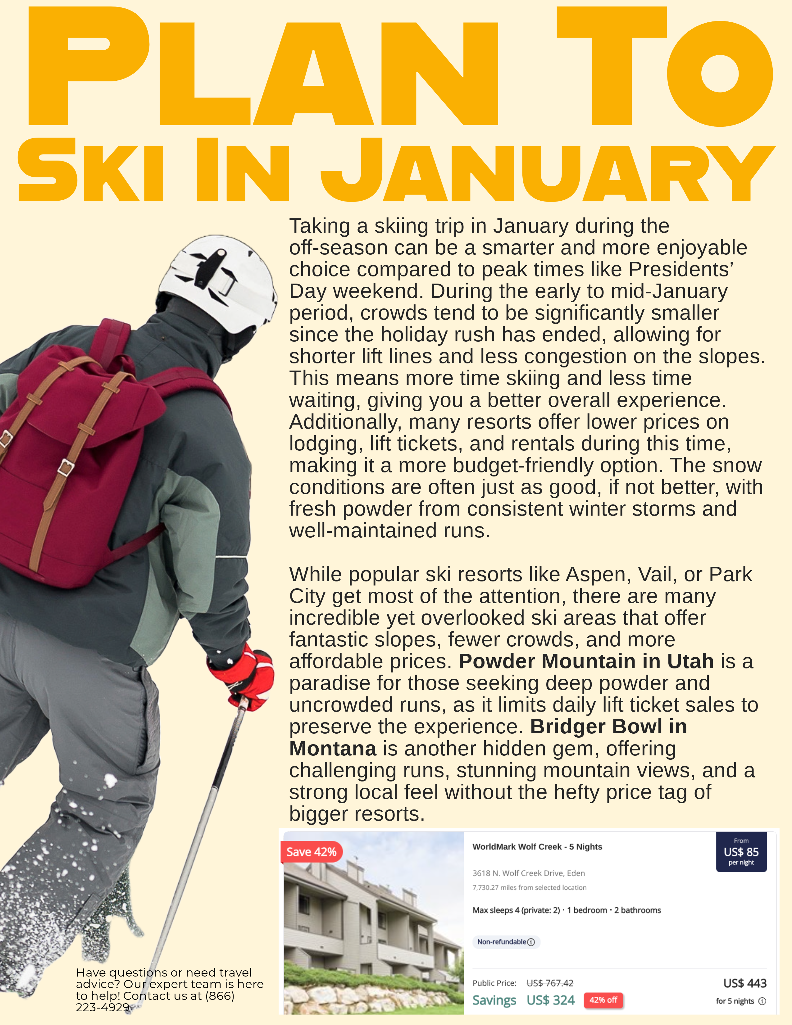 Plant to Ski in January blog post