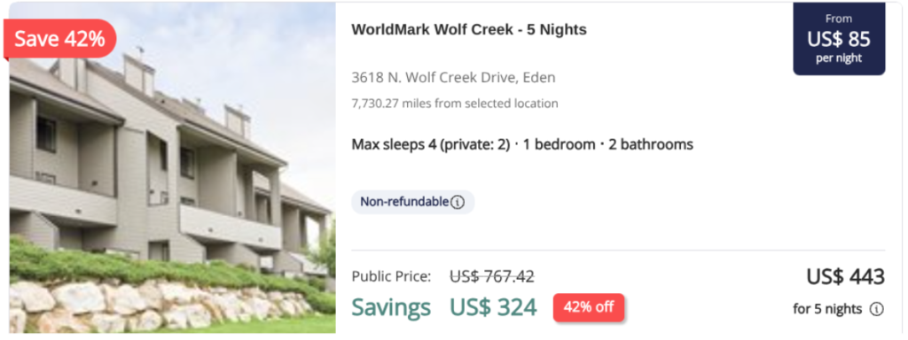 Worldmark wolf creek great resorts member access