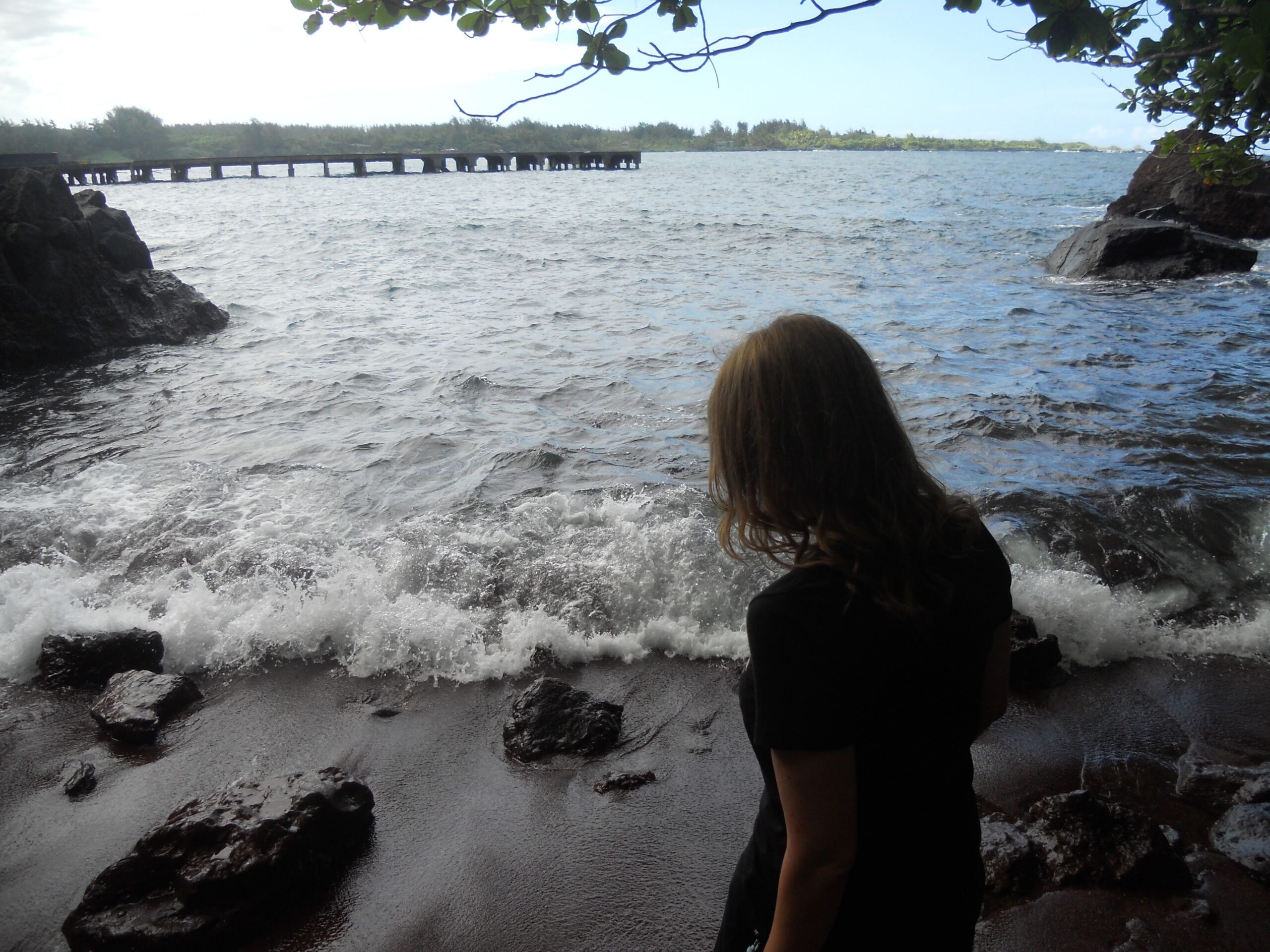 Red and black sand beaches in maui hawaii
